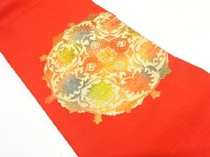 アンティーク　華紋模様織り出し名古屋帯（着用可）